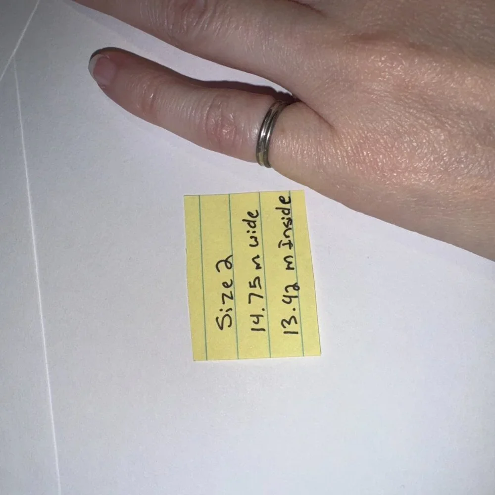 Sterling Silver Thin Double Band Ring, Size 2